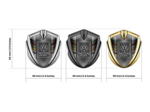 VW Metal Emblem Badge Modern Look High-End